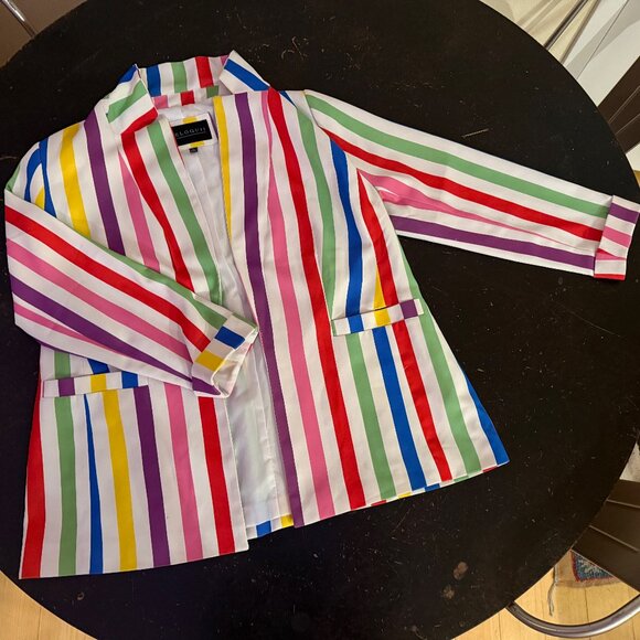 🌈 ELOQUII Rainbow Women's Blazer, SZ 14 - Picture 1 of 4